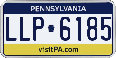PA license plate LLP6185