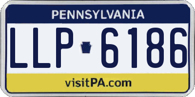 PA license plate LLP6186