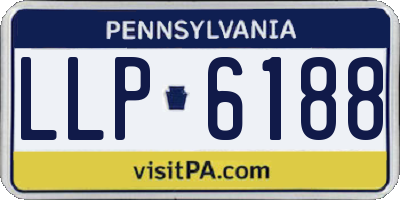 PA license plate LLP6188