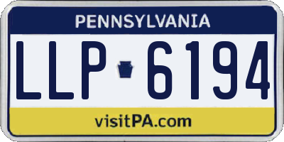 PA license plate LLP6194
