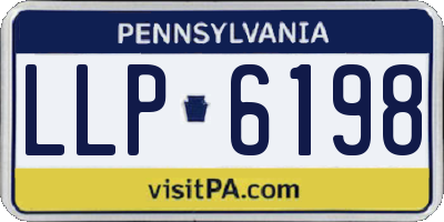 PA license plate LLP6198