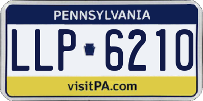 PA license plate LLP6210