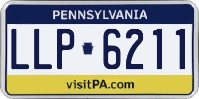 PA license plate LLP6211