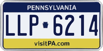 PA license plate LLP6214