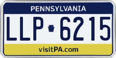PA license plate LLP6215