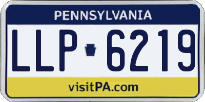 PA license plate LLP6219