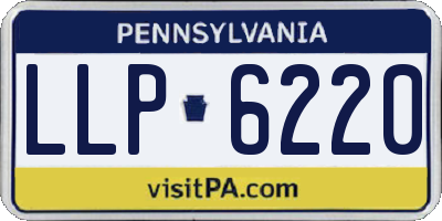 PA license plate LLP6220