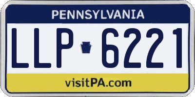 PA license plate LLP6221