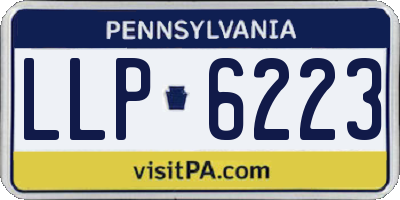 PA license plate LLP6223