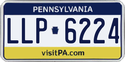 PA license plate LLP6224