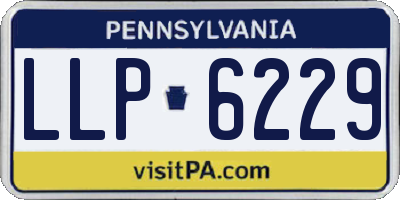 PA license plate LLP6229