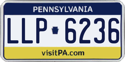 PA license plate LLP6236