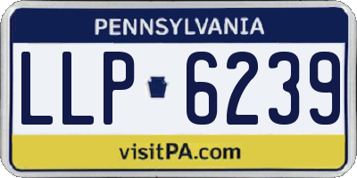 PA license plate LLP6239