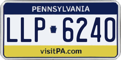 PA license plate LLP6240