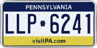 PA license plate LLP6241