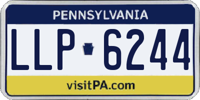 PA license plate LLP6244