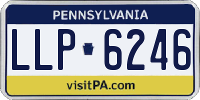 PA license plate LLP6246