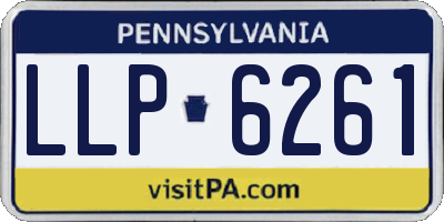 PA license plate LLP6261
