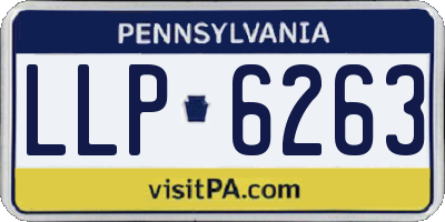 PA license plate LLP6263