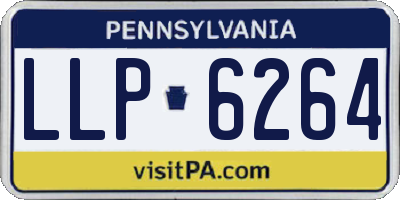 PA license plate LLP6264