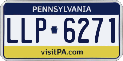 PA license plate LLP6271