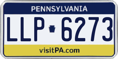 PA license plate LLP6273