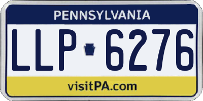 PA license plate LLP6276
