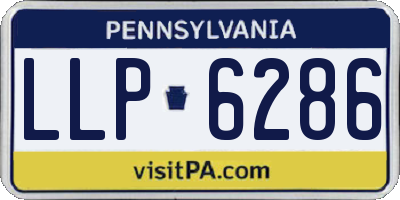 PA license plate LLP6286