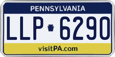 PA license plate LLP6290