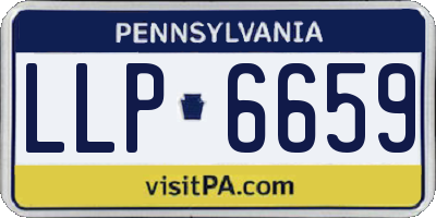 PA license plate LLP6659