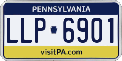 PA license plate LLP6901