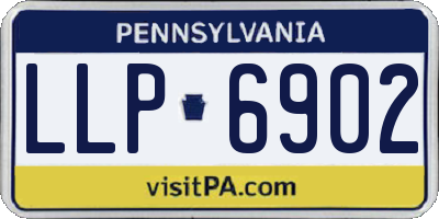 PA license plate LLP6902