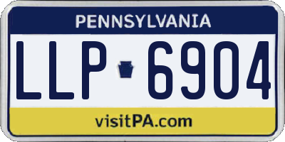 PA license plate LLP6904