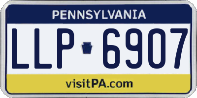 PA license plate LLP6907