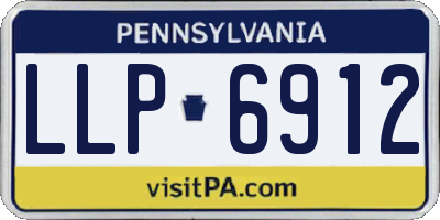 PA license plate LLP6912