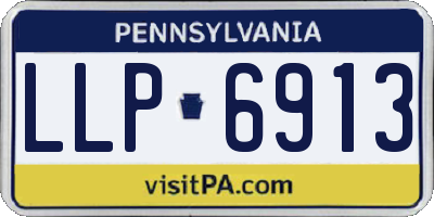 PA license plate LLP6913