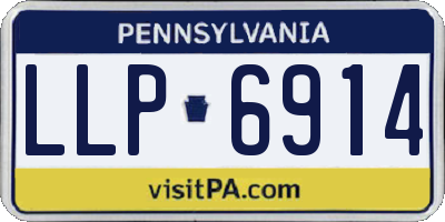 PA license plate LLP6914