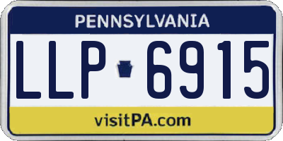 PA license plate LLP6915