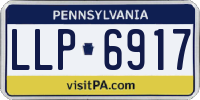 PA license plate LLP6917