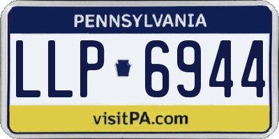 PA license plate LLP6944