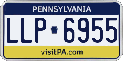 PA license plate LLP6955