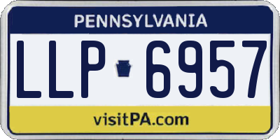PA license plate LLP6957