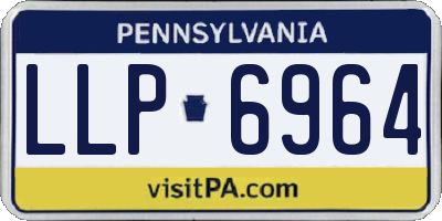 PA license plate LLP6964