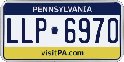 PA license plate LLP6970