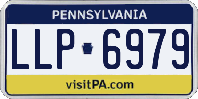 PA license plate LLP6979