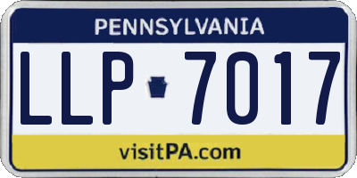 PA license plate LLP7017
