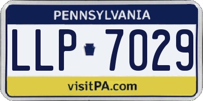 PA license plate LLP7029