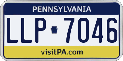PA license plate LLP7046