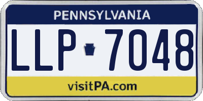 PA license plate LLP7048