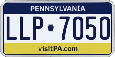 PA license plate LLP7050